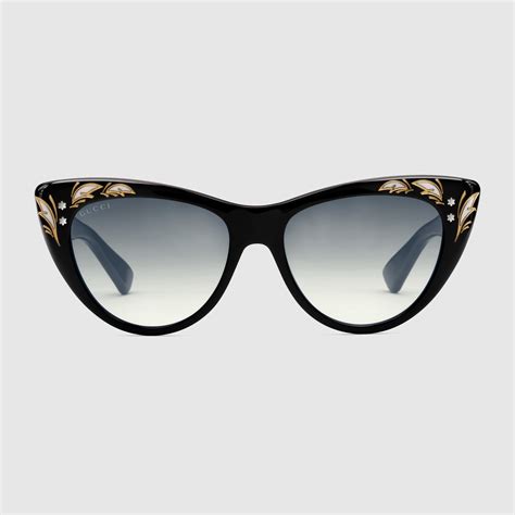 gucci 54mm cat eye sunglasses|gucci cat eye glasses frames.